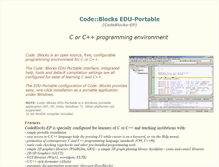 Tablet Screenshot of codeblocks.codecutter.net
